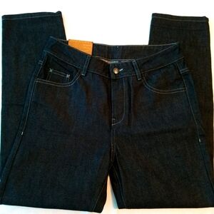 JNBY Japanese Women's Straight Leg Jeans - Dark Indigo